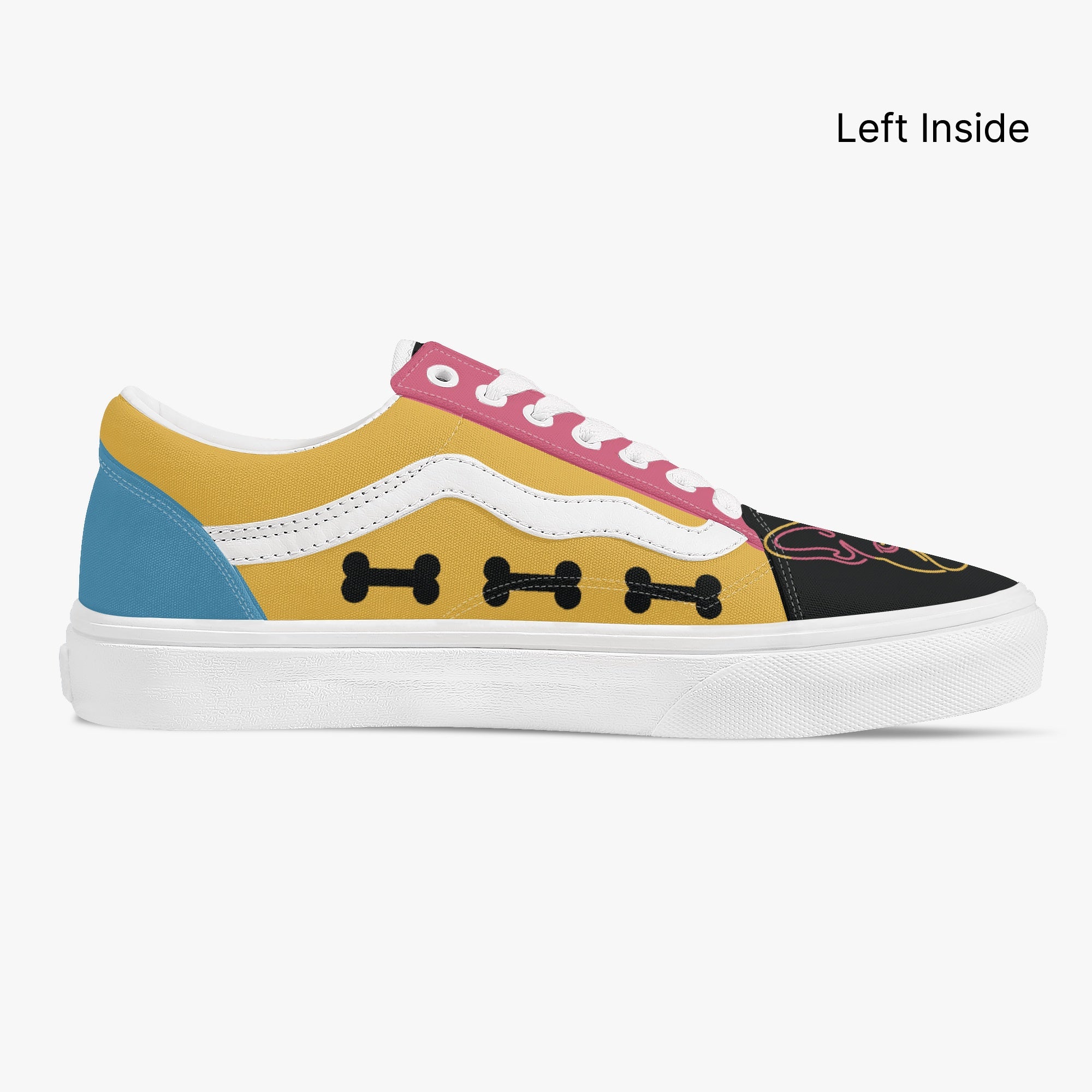 French Bulldog Lover Riley Trendy Low Top Canvas Sneakers Casual Footwear