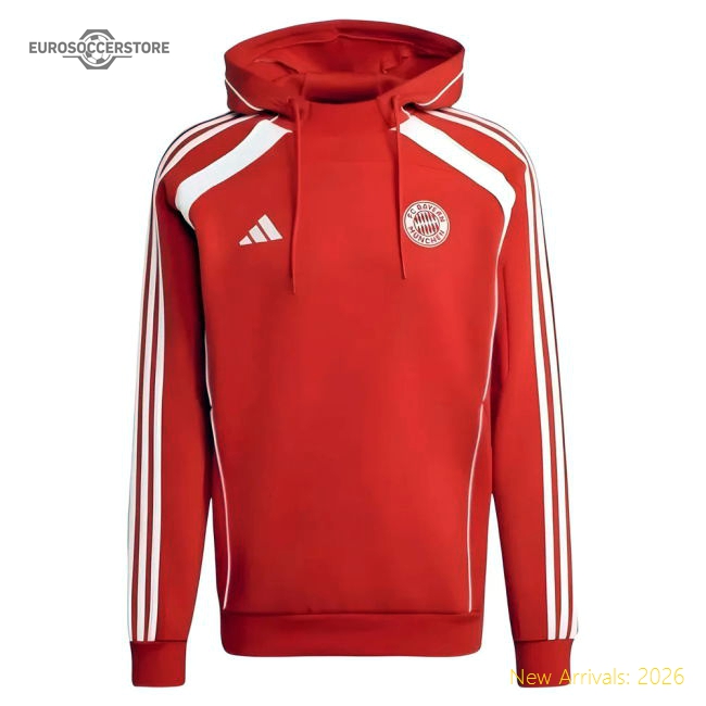 2025-2026 Bayern Munich Ubp Doubleknit Hoody (red) - Fan Design