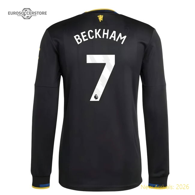 2025-2026 Man Utd Authentic Long Sleeve Third Shirt (beckham 7)