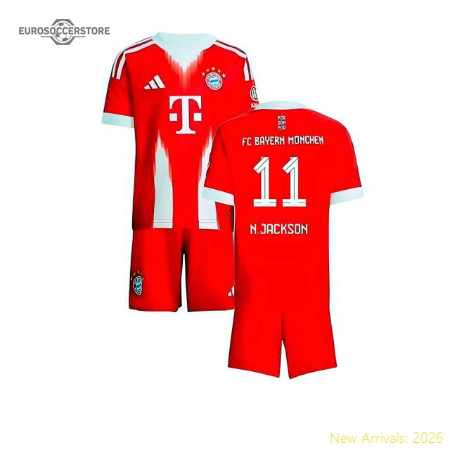 Match Bayern Munich Home N.jackson Jersey Breathable Official Design