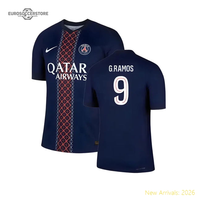 Psg Home Elite G.ramos Jersey Quick-dry Durable Lightweight