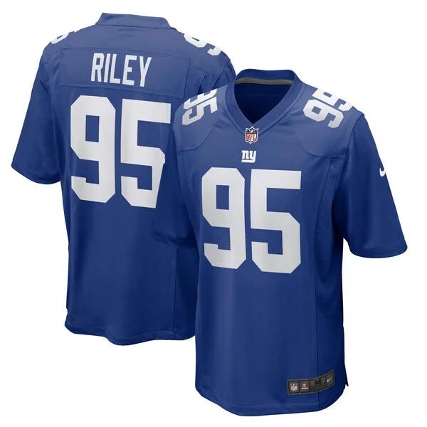None Jordon Riley Game Jersey - Royal | NFL Player Jersey | NFL Footba