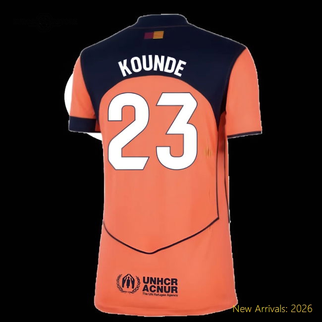 Comfortable Football Team Womens Kounde Jersey 2025-2026 Quick-dry