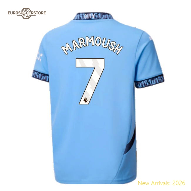 Manchester City 2024-25 Home Fan Version For Kids (Marmoush