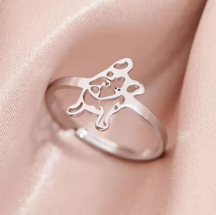 Bulldog Adjustable Ring – Cute, Stylish & One Size Fits All Outdoor Use