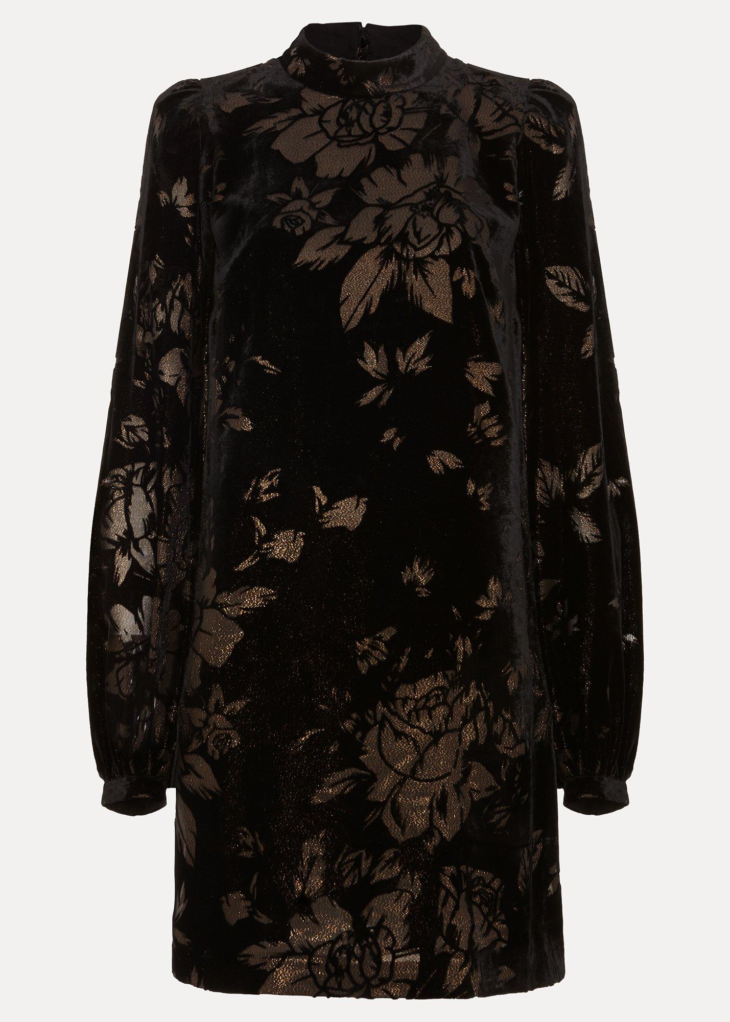 Petite Reanna Foil Shift Dress