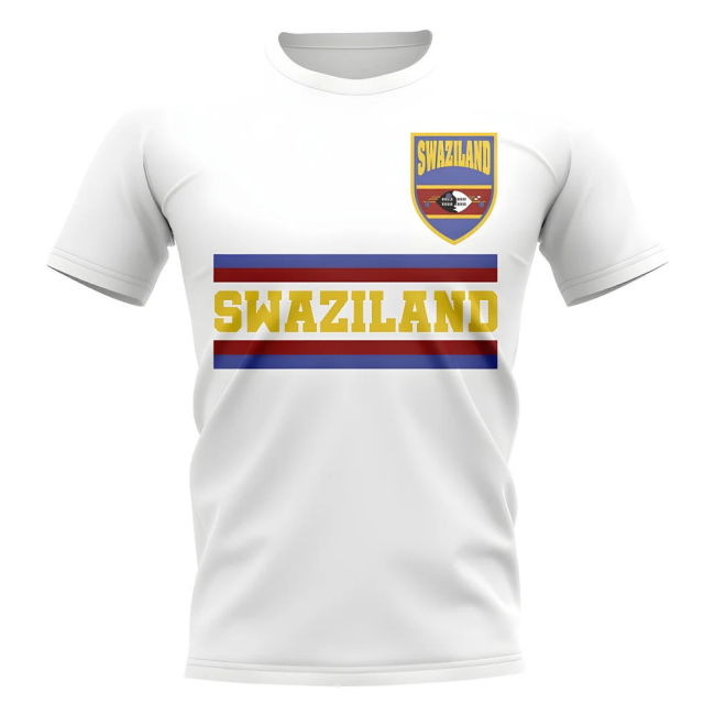 Pro-Grade Swaziland Core Football Country T-Shirt (White)
