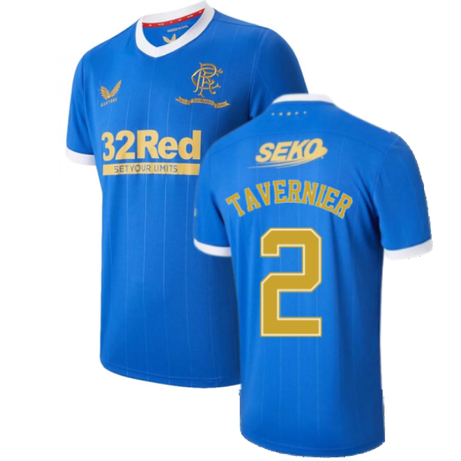 Professional 2021-2022 Rangers Home Home Tavernier 2 With Classic