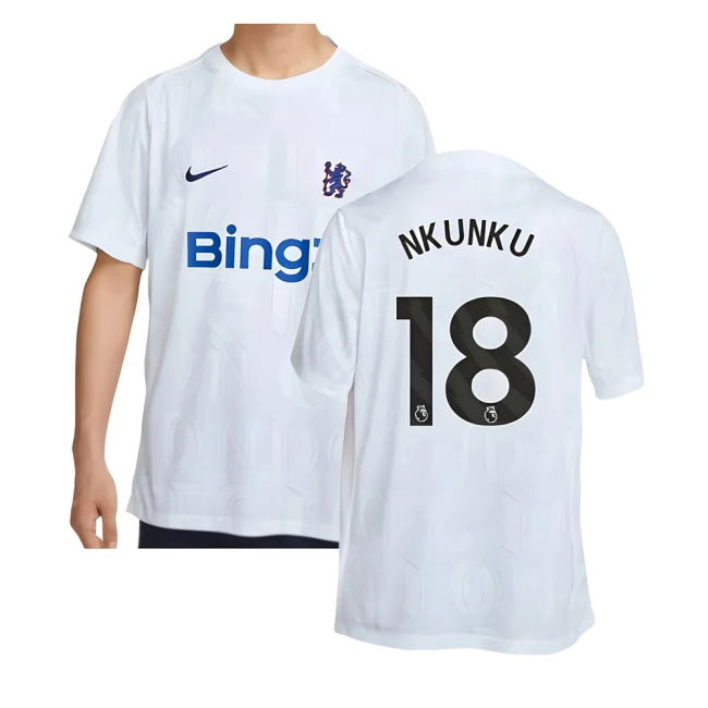 2025-20 Chelsea Official Home Football Kit Nkunku #18 L M S