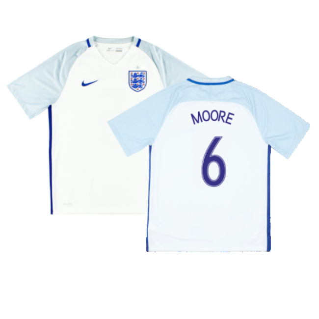 England 2016-17 Home Shirt ((Fair) XXL) (Moore 6)