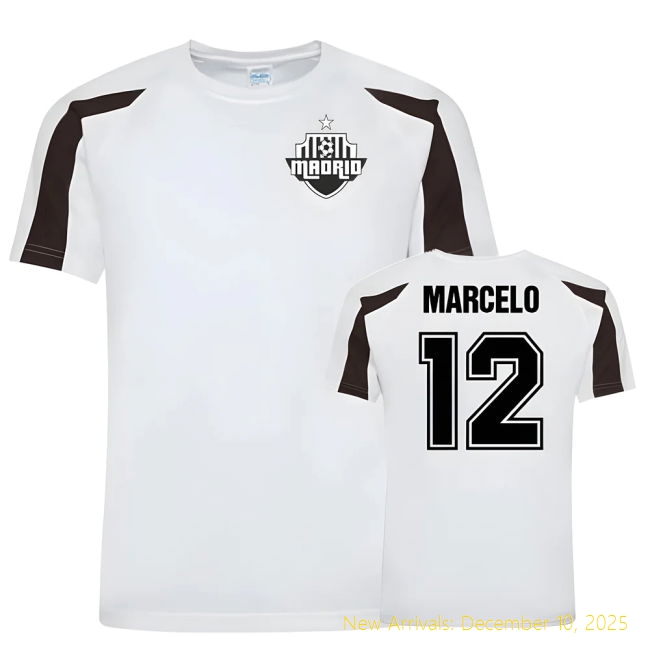RM Marcelo Real Madrid Sports Training Elite Jersey (White/Black)