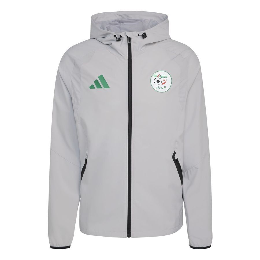 [EFKS] Algeria Windbreaker Tiro Tech FZ Light Grey Jersey