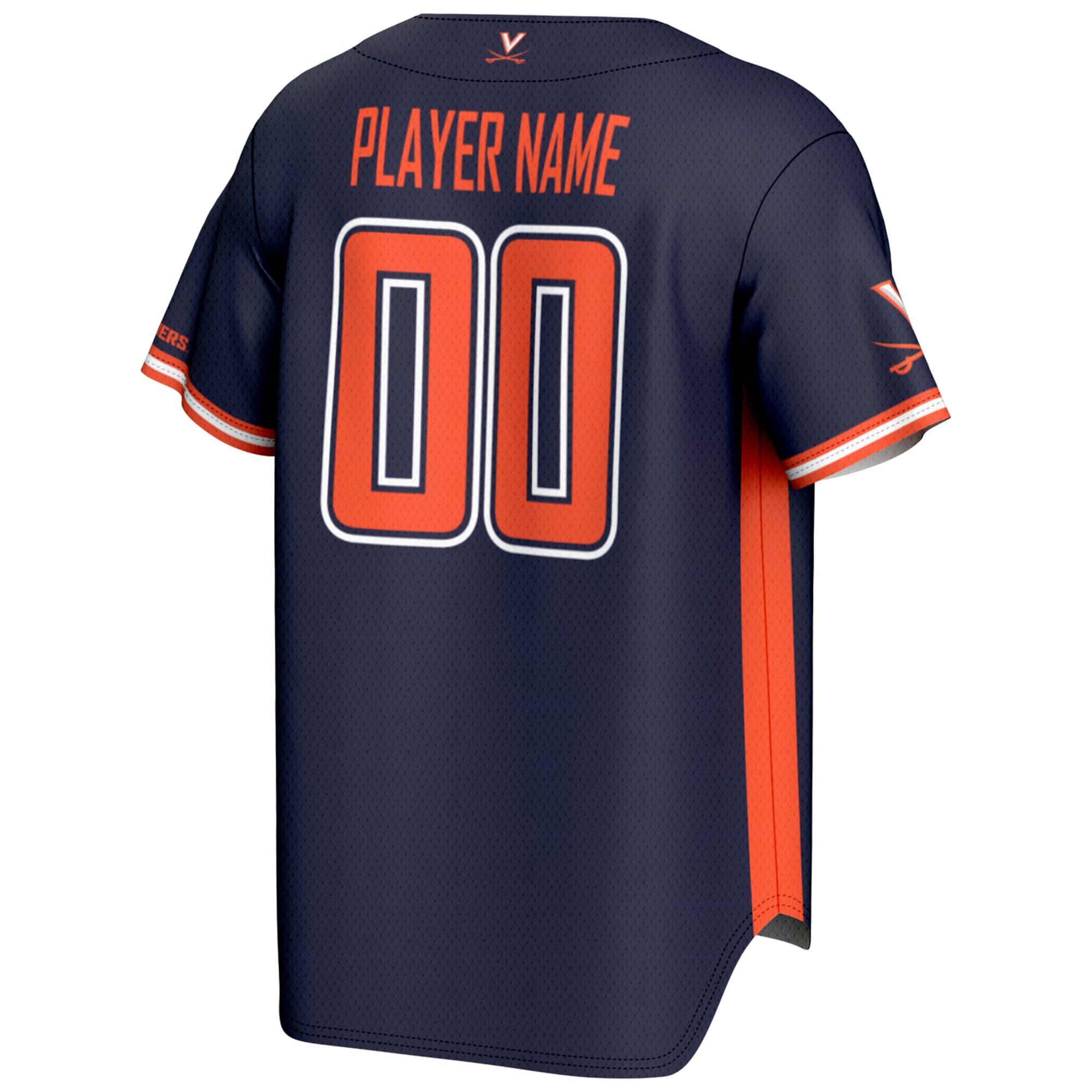 [NJP] Virginia Cavaliers GameDay Greats Youth NIL Pick-A-Player Lightweight Baseball Jersey - Navy