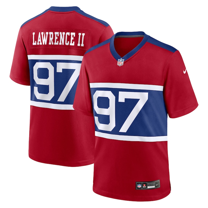 None Dexter Lawrence II NY Giants Iconic Officially Licensed Jersey