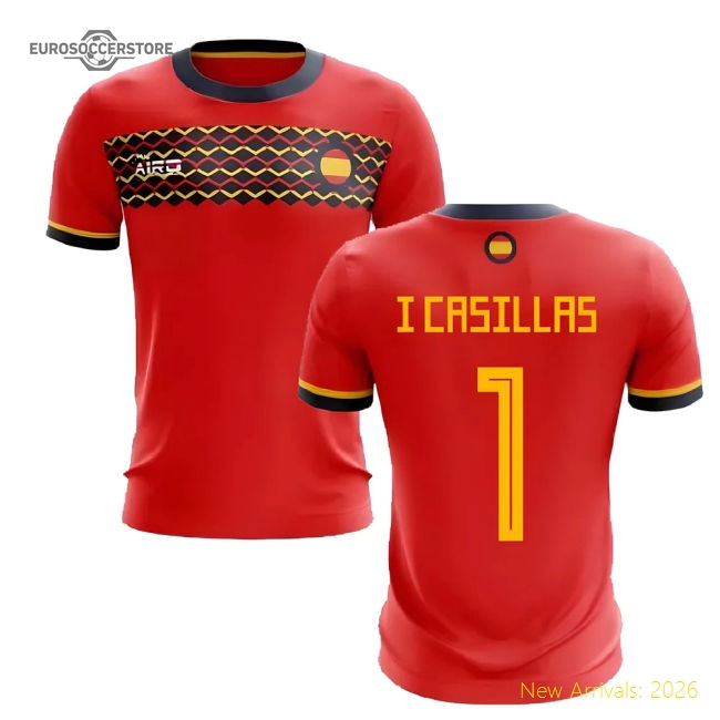 High-performance Football Spain Jersey - Quick-dry Casual
