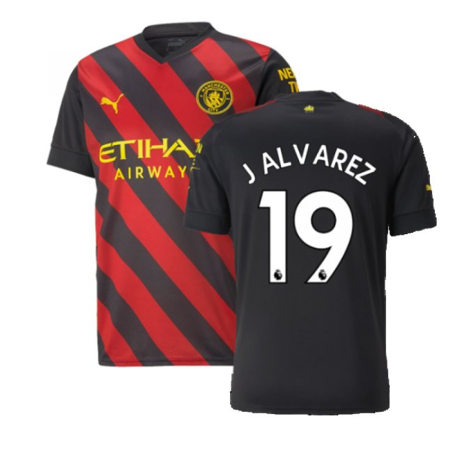 High-Quality Top-Grade 2022-2023 Man City Away Shirt J ALVAREZ 19