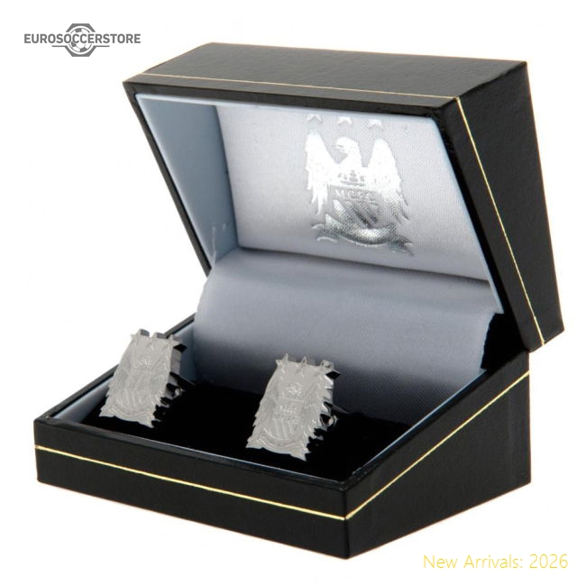 City Manchester Fc Stainless Steel Formed Retro Cufflinks