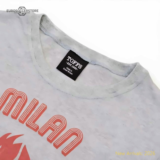 Ac Milan Rossoneri Diavolo T-Shirt - Grey Marl Fan Edition