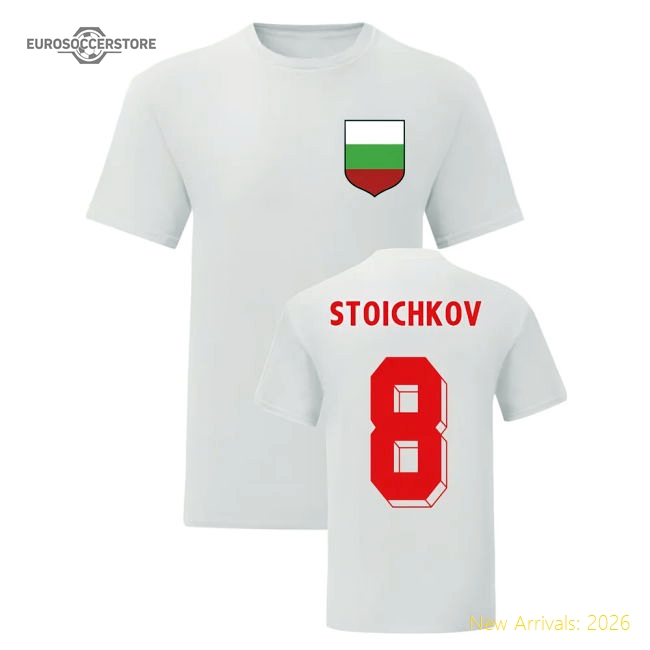 Hristo Stoichkov Bulgaria National Hero Tee (White)