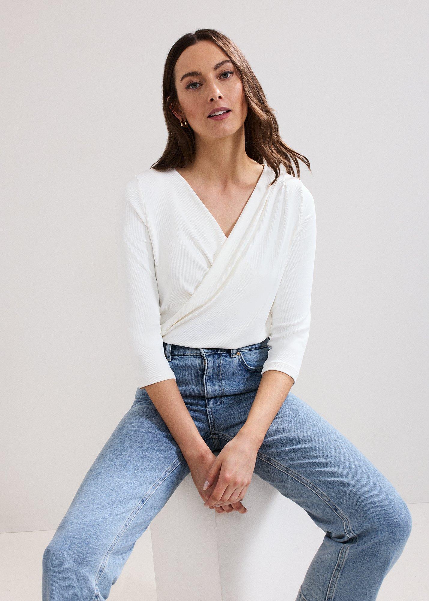 Sutton Drape Rib Top