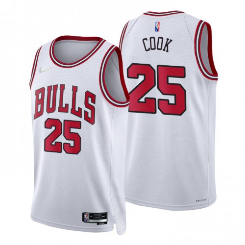White Nike Chicago Bulls #25 Jersey - Fabric NBA Fan Apparel