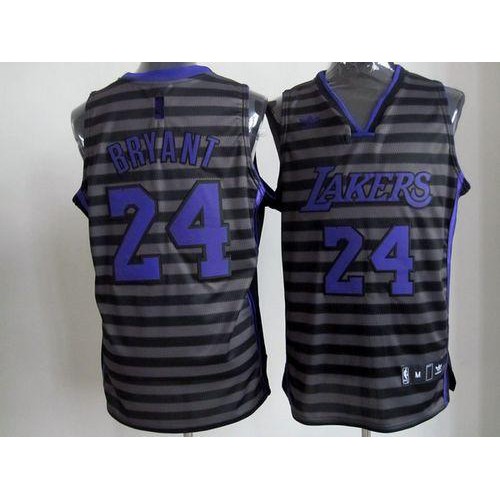Black LAL Angeles Lakers #24 Replica Jersey Quality Premium Quality