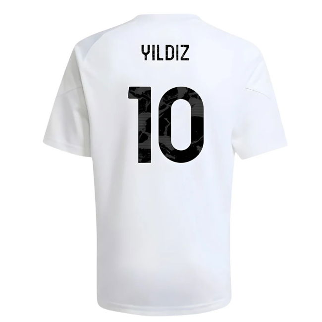 2025-2026 Juventus Training Shirt (White) - Kids (Yildiz 10)