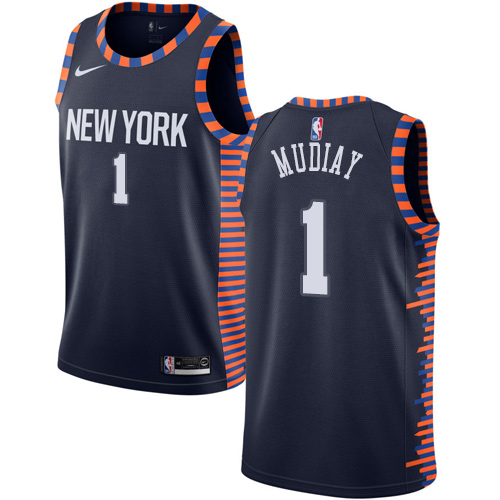 New York Knicks Emmanuel Authentic Style Performance Jersey #1