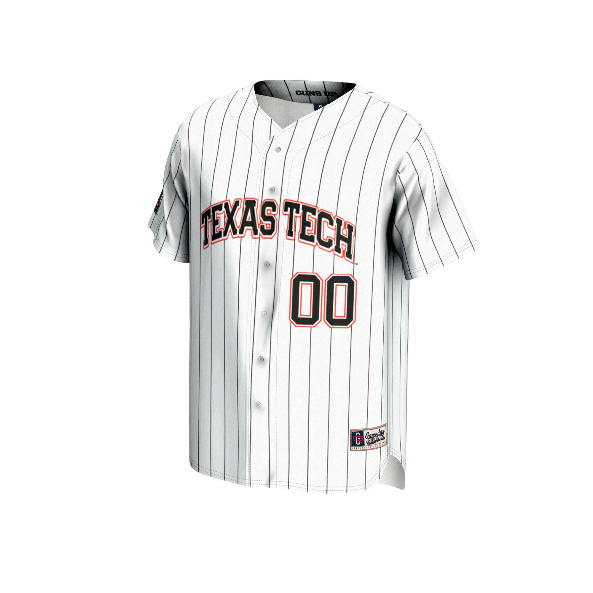 [DDG] Texas Tech Red Raiders GameDay Greats Unisex NIL Pick-A-Player Baseball Lightweight Jersey - White