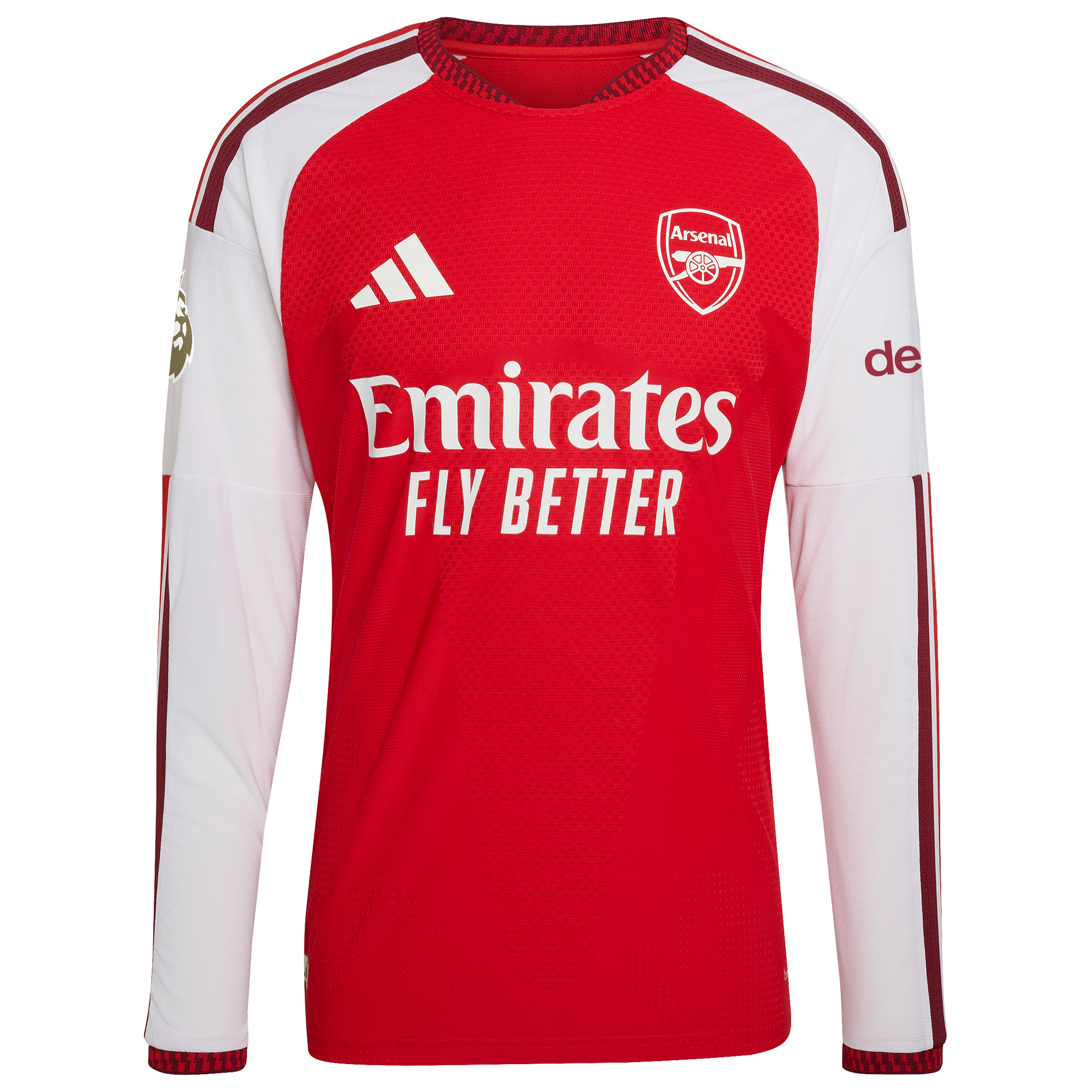 [SJH] Declan Rice #41 Arsenal 2026/27 Home Authentic Long Sleeve Jersey - Red