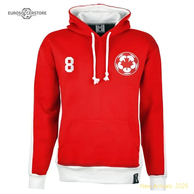 Maple Leafs Number 8 Retro Hoodie - Excellent Value - World Cup Edition