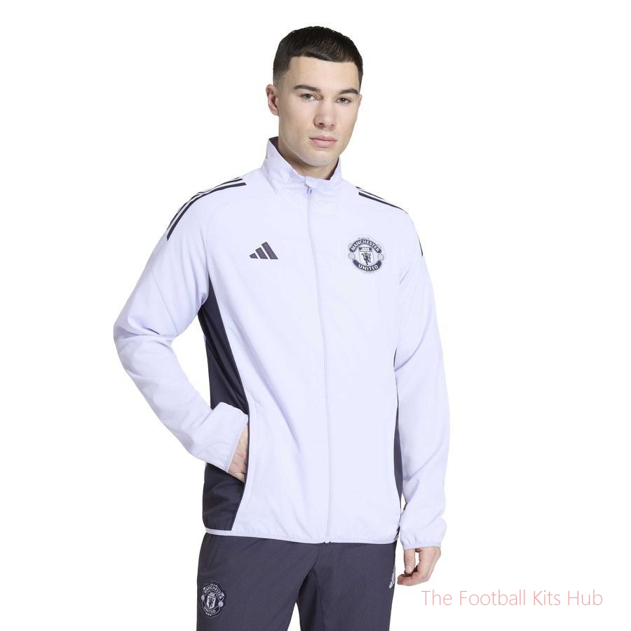 Manchester United Training Jacket Presentation Tiro 25 - Purple Tint/Aurora Black