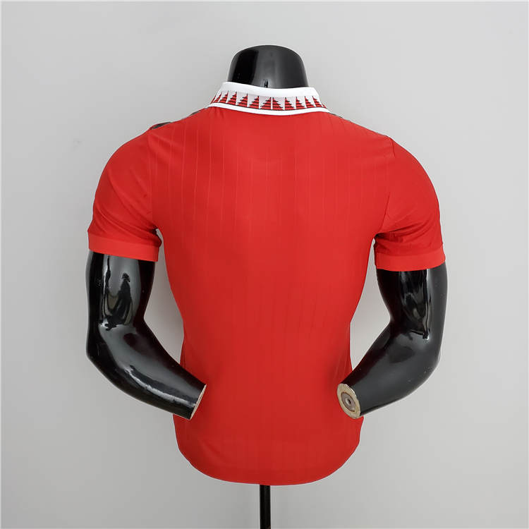 Comfort Fit Man Utd Manchester United 2223 Home Kit Red Soccer Jersey