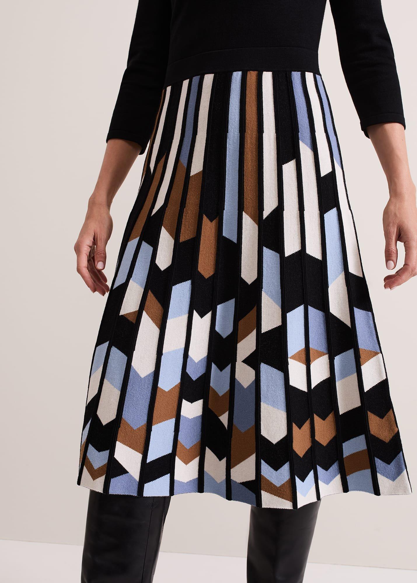 Maci Pleated Sunray Midi Dress