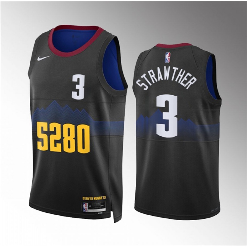 Jersey Denver Nuggets 3 Black - City Edition - NBA Collection
