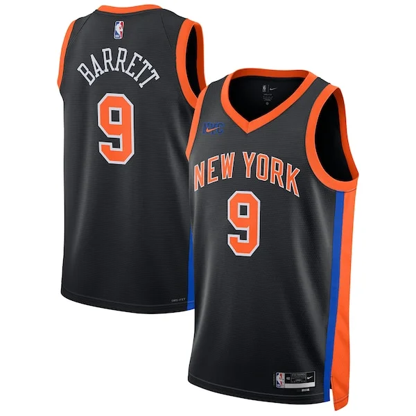 RJ Barrett NYK Swingman Jersey - superior stylish - Black NBA