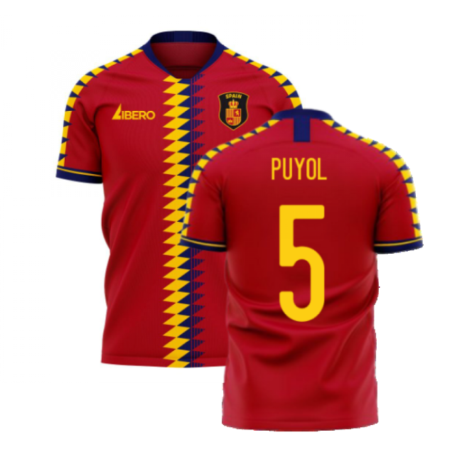 Elite Style Spain Home Player Jersey 2025-2026 (PUYOL 5)