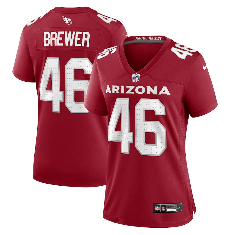 None Aaron Brewer AZ Cardinals Modern Durable Jersey Game Day Wear
