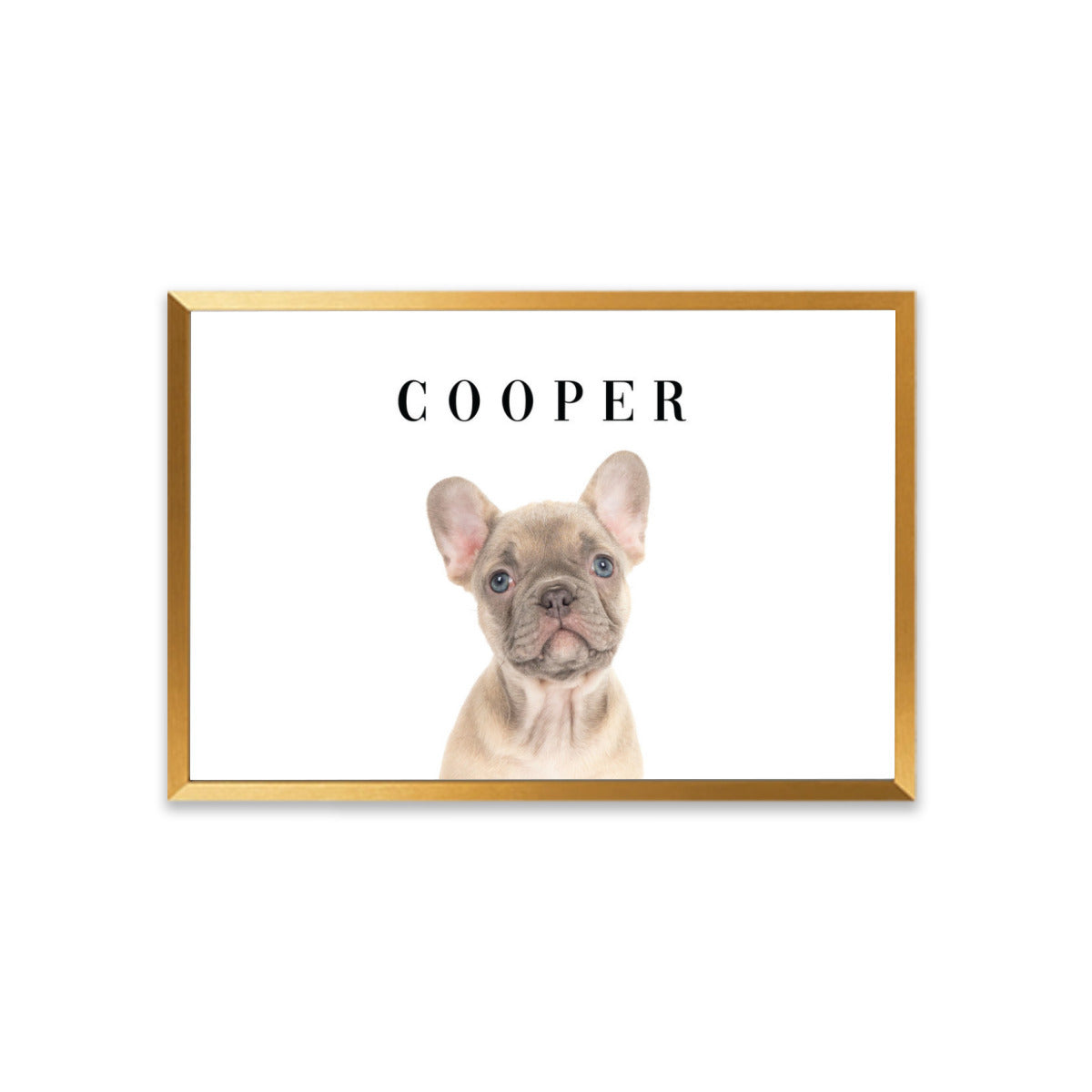 Frenchie-Fan Cooper - Personalized Framed Poster • Wall Decoration fo...