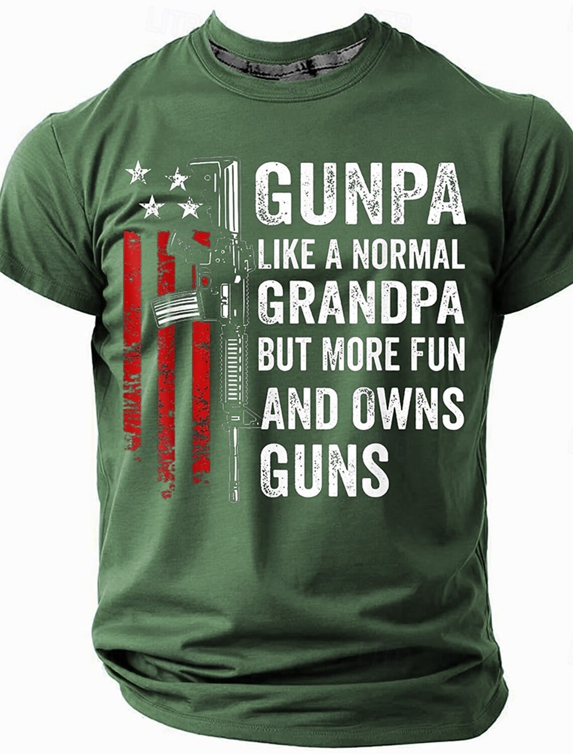 4th of July 2026 250th Memorial Day Men's Patriotic Vintage Retro Patriot 3D Print US Flag Veteran Crew Neck Short Sleeve T-Shirt