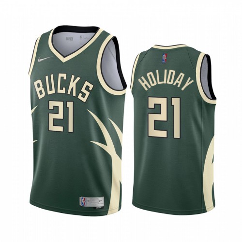 Bucks Green Milwaukee Bucks #21 Jersey - Discounted Basketball Jersey