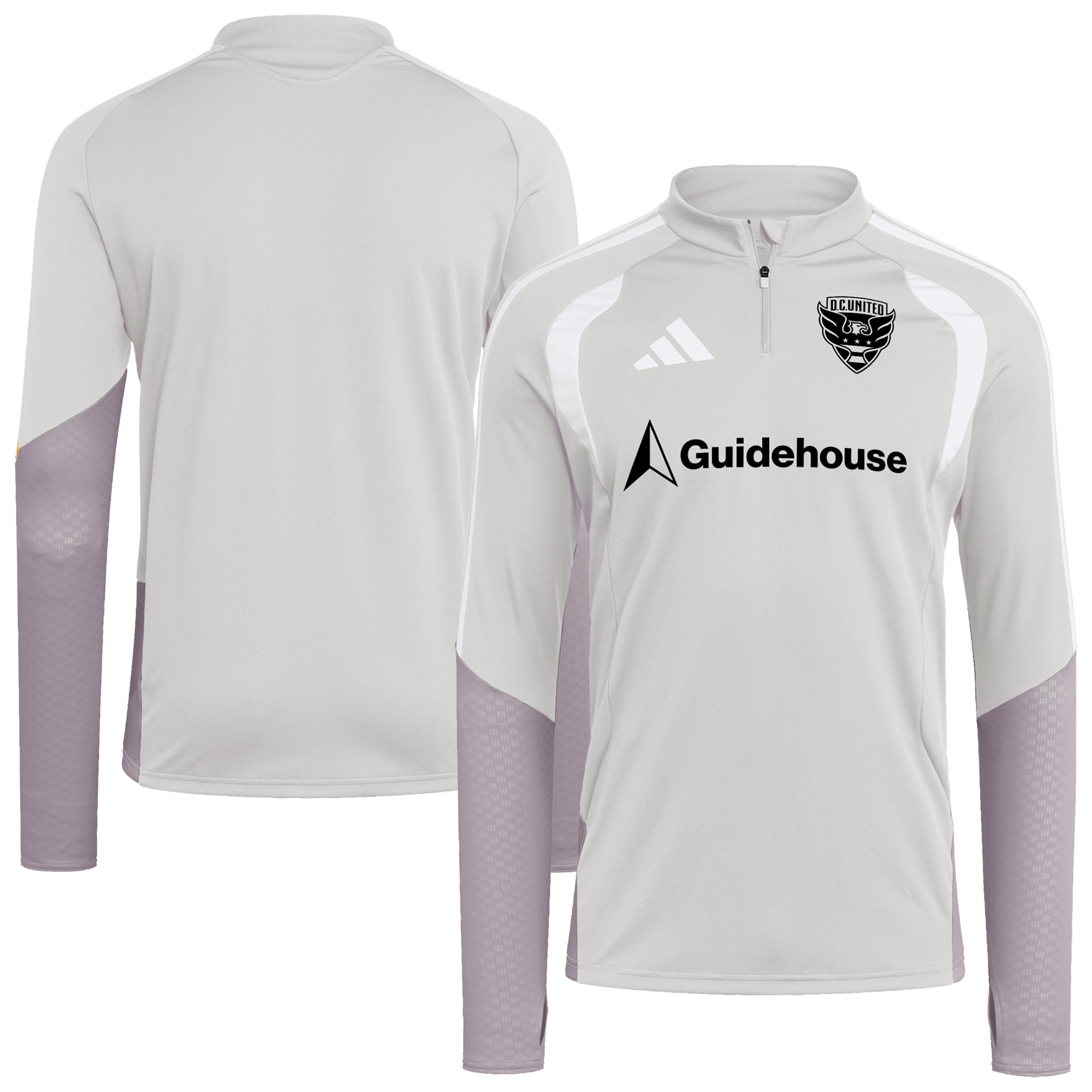 [SJH] D.C. United 2026 Tiro Competition Quarter-Zip Training Jersey Top - Silver