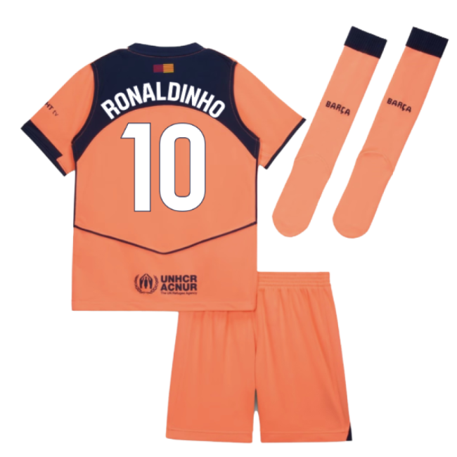 First-class 2025-2026 Fcb Third Mini Kit (ronaldinho 10)