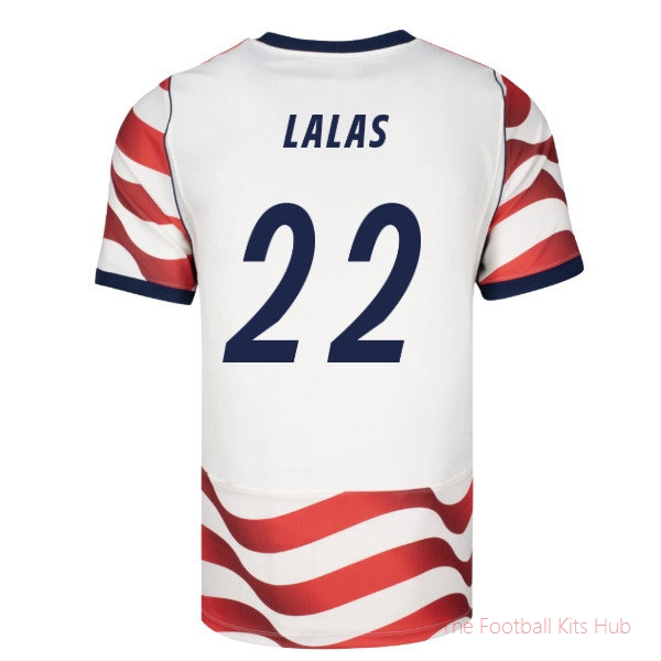 2026-2027 USA USMNT Match Home Authentic Jersey (Lalas 22)