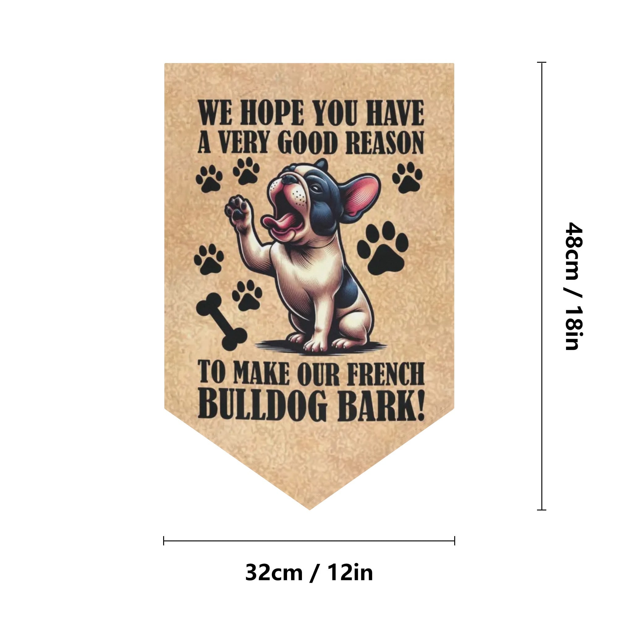 French Bulldog Ivy Garden Flag Banner Durable Dog Item