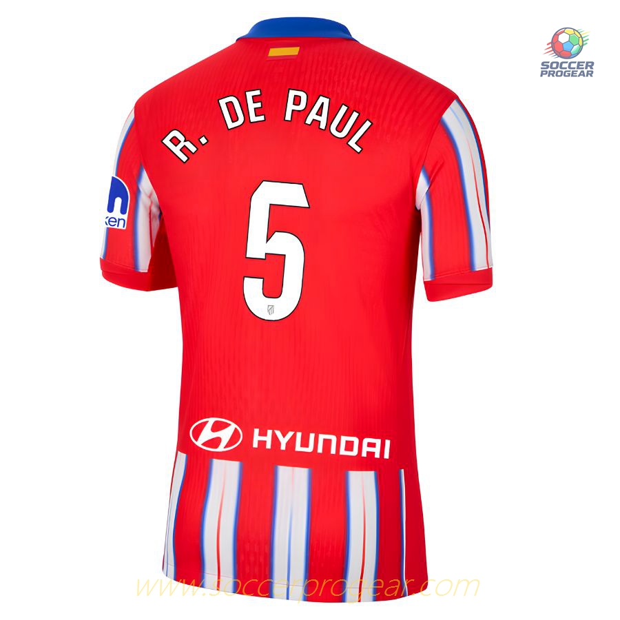 Atletico Madrid Home Football Team Jersey 2024/25 Collection Paul