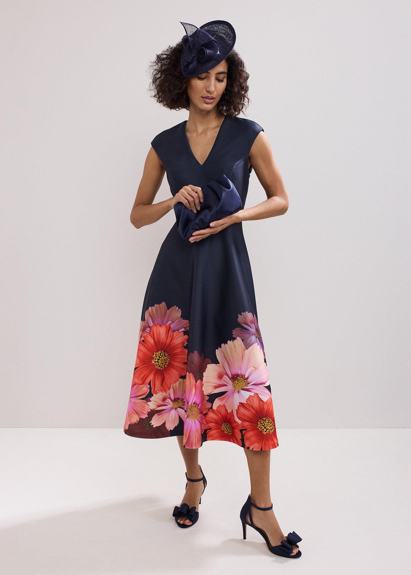 Rakhi Scuba Printed Midi Dress
