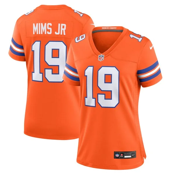 None Marvin Mims Game Jersey - Orange | NFL Player Jersey | NFL Footba