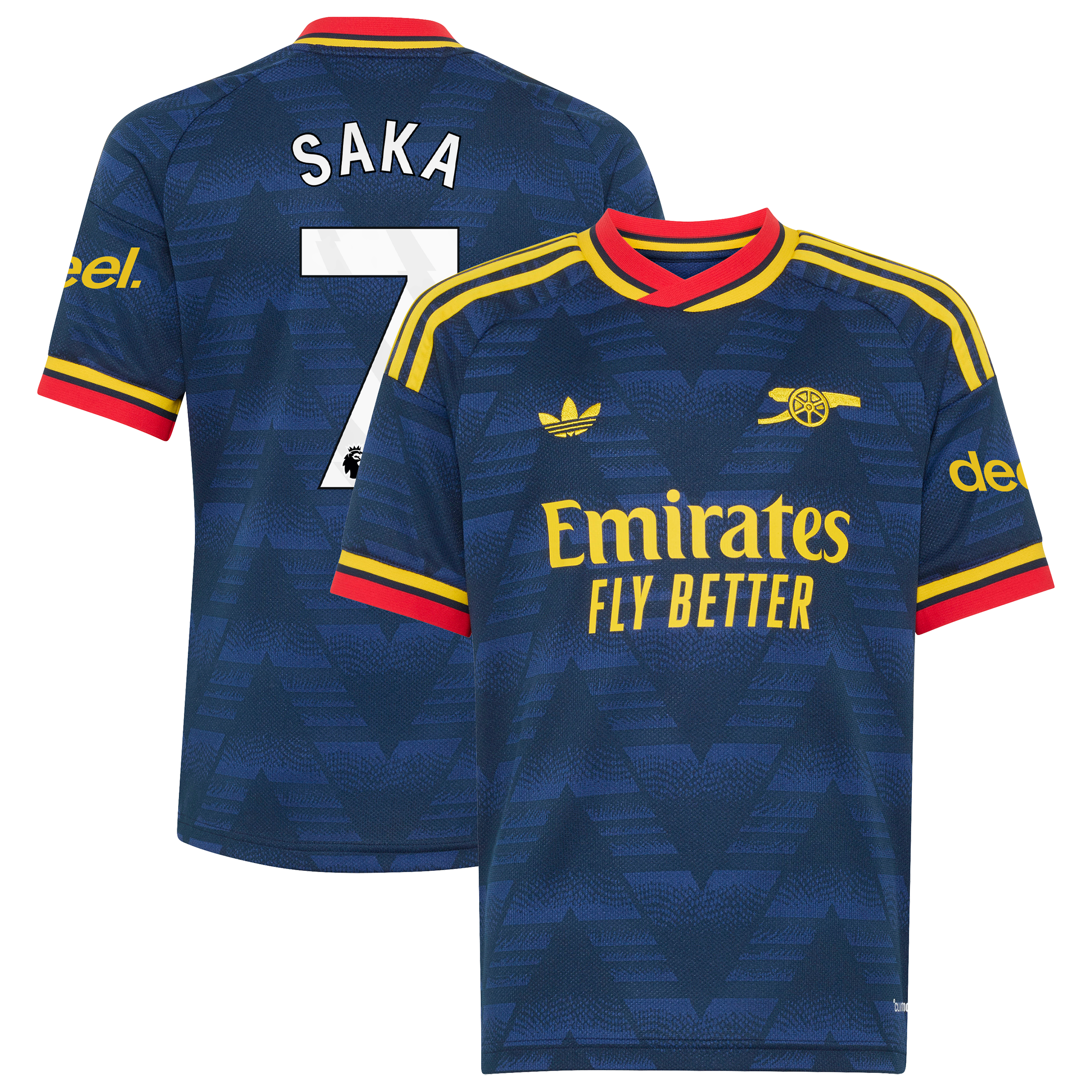 [SJH] Bukayo Saka #7 Arsenal Youth 2026/27 Away Replica Jersey - Navy