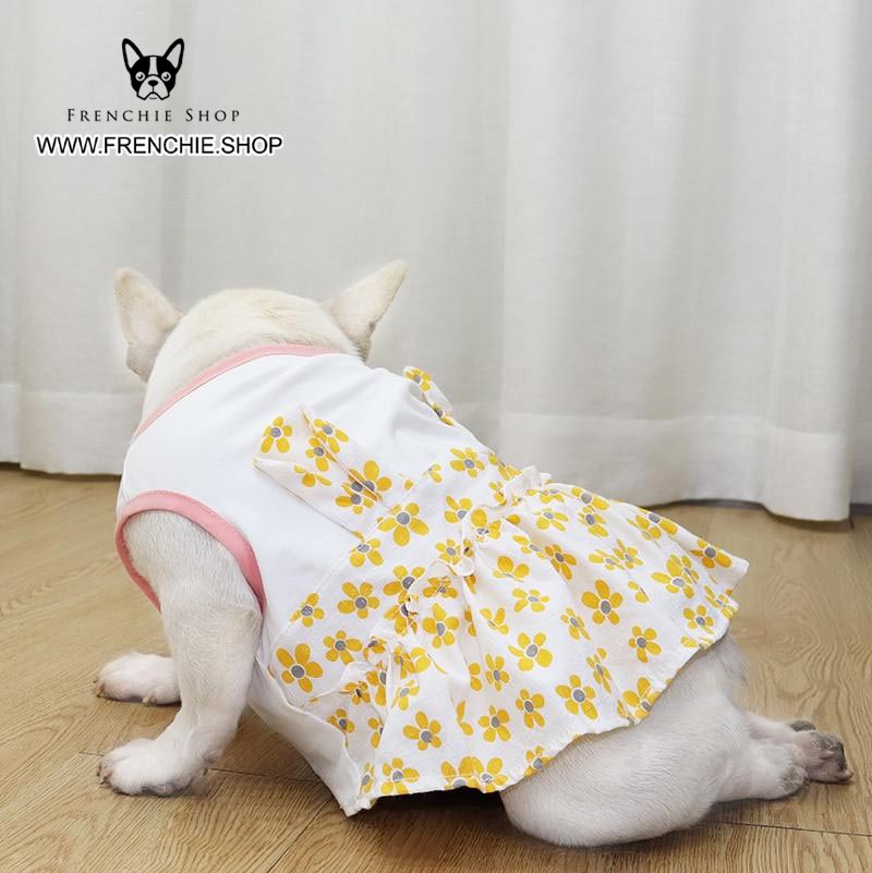Bulldog Stylish Skirt Summer Cloth (w306) Pet Gear | Safe For Paws